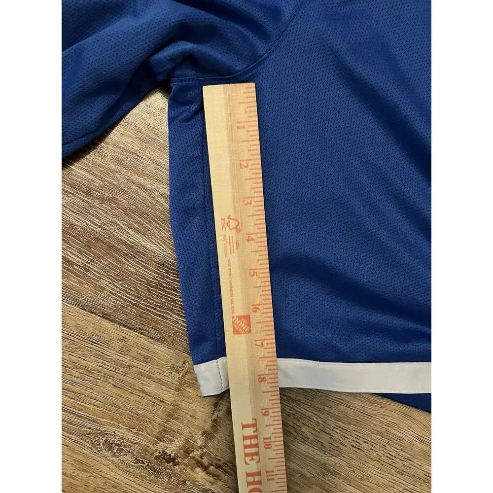 VTG Nike Blue Basketball Swoosh Gym Shorts Mens M Athletic Performance